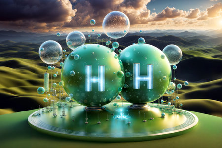 Green Orb: Hydrogen-Inspired Sphere in High Definitionの素材