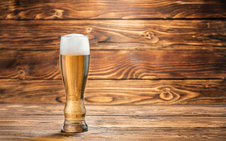 Fermented wheat beer. Brewed from a mixture of wheat and barley malt. Tastes like hops. Top-fermented beer has a slightly bitter taste.の写真素材