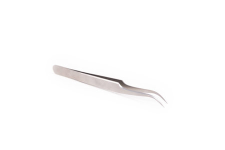 Curved Tweezer eyelashの写真素材