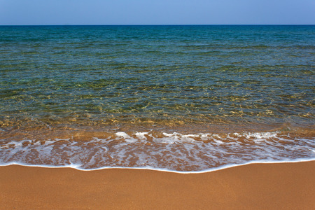 Turtle Beach Alagadi in the Mediterranean near Kyrenia (Girne) in Northern Cyprus.の写真素材