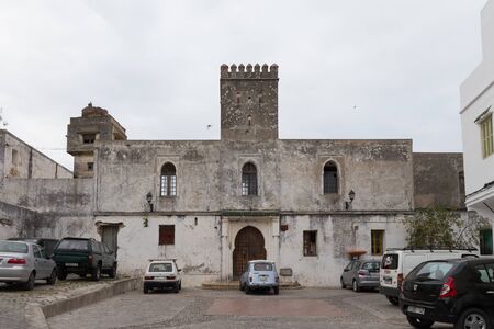 TANGIER, MOROCCO - MAY 26, 2017: View of the old ancient Kasbah building in the Tangier Medina quarter in northern Morocco.のeditorial素材