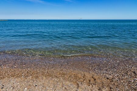 View of the Mediterranean coast on a sunny day.の写真素材