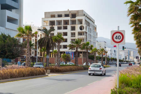 NADOR, MOROCCO - MAY 22, 2017: Buildings under construction in center of Nador. Is a coastal city...