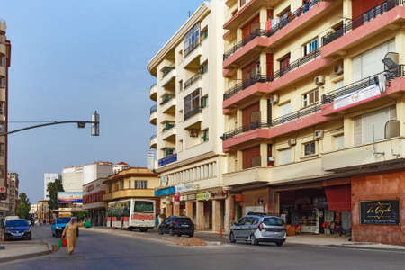 MEKNES, MOROCCO - JUNE 01, 2017: New residential buildings in Meknes center. Meknes is one of the four Imperial cities of Morocco and the sixth largest city by population in the kingdom.のeditorial素材