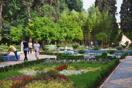 FEZ, MOROCCO - JUNE 02, 2017: The Jnan Sbil city park in Fez on a sunny day.のeditorial素材