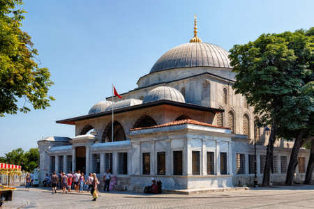 ISTANBUL, TURKEY - JULY 05, 2018: Mausoleum of Sultan Ahmed I and other representatives of the...