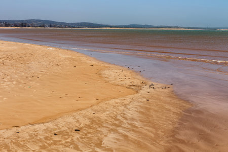 View of the Atlantic coast in the Essaouira. Morocco.の写真素材
