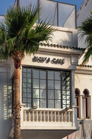 CASABLANCA, MOROCCO - JUNE 14, 2017: View of the building balcony of Rick's Cafe, restaurant from famous american movie Casablanca with Humphrey Bogart.のeditorial素材