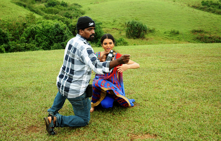 KODAIKANAL, INDIA - JUNE 30TH, 2015: Film shooting spotのeditorial素材