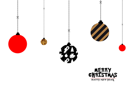 Christmas balls. illustration, new yearの写真素材