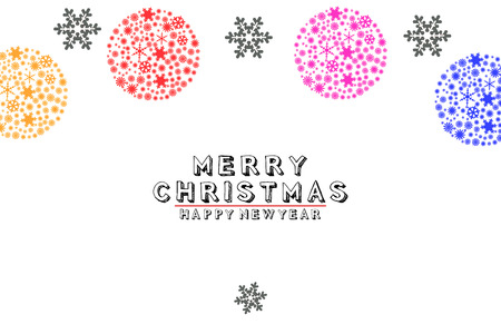 Christmas balls. illustrationの写真素材