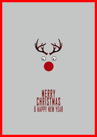 Merry Christmas Greeting Card, illustration designsの写真素材