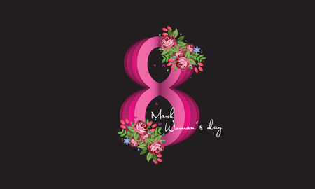 International Women's Day, 8 March desingsのイラスト素材