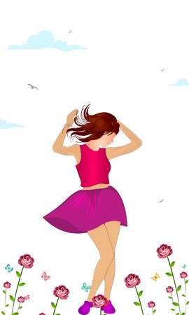 International Happy Women's Day. 8 March and Feb 14 holiday background.のイラスト素材