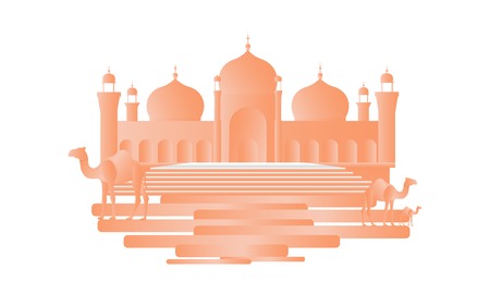 Ramadan Kareem beautiful greeting cardのイラスト素材