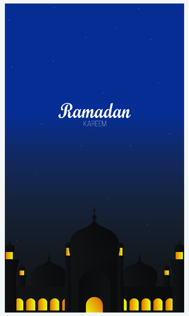 Beautiful Ramadan Kareem design backgroundのイラスト素材