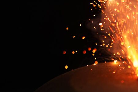 Beautiful Diwali Glowing Firecracker, fire of cracker explosion