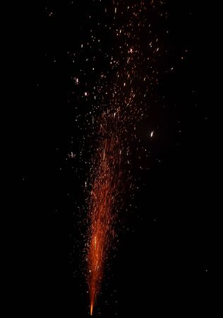 Diwali festival fire works. Diwali festival is celebrated in India in Octoberの写真素材