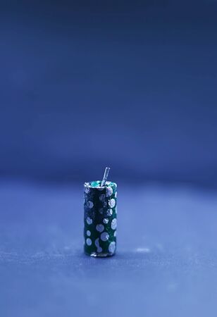 Assorted firecrackers for Diwali festival on black backgroundsの写真素材