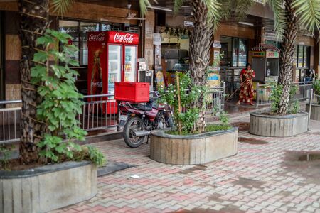 Hotel Saravana Bhavan exterior shot at indiaのeditorial素材