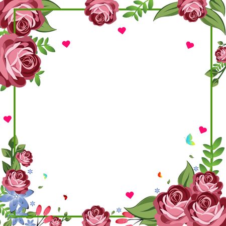 concept of Valentine's day background. Happy Valentines Day greeting cardのイラスト素材