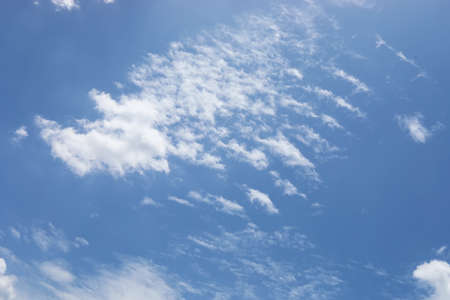 The sky is blue with cloud, beautiful by nature.
