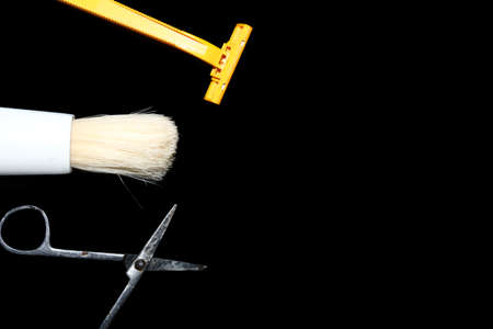 Barber shop pole background conceptsの写真素材