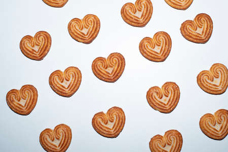 Heart Shaped Indian Sweet Biscuitの写真素材