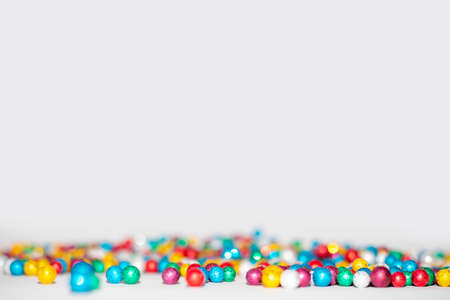 colorful balls on white background,