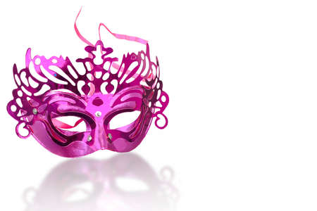 Masquerade mask isolated on white backgroundの写真素材