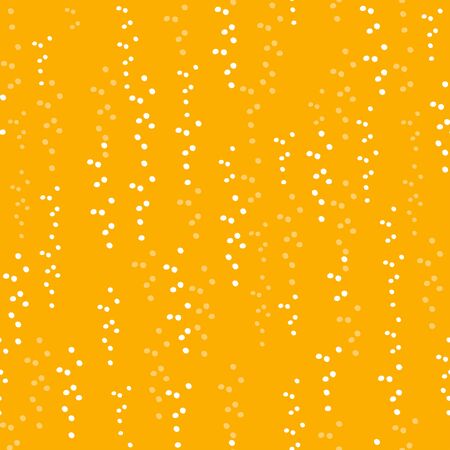 Air bubbles in yellow liquid. Vector Seamless pattern. Repeating abstract background. Drop beer. Hand drawn digital paper with bubblesのイラスト素材