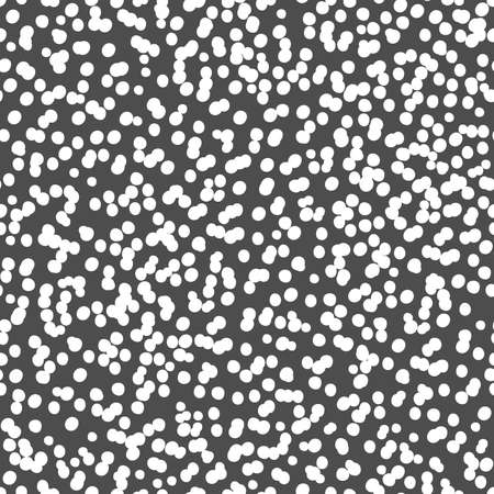 Winter seamless pattern. Snow vector illustration. Cold season snowfall. Black white repeated background.. Hand drawn design for wallpaper, wrapping, scrapbooking. Winter time Nature illustrationのイラスト素材