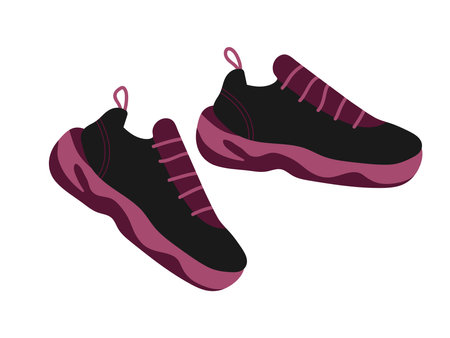 Winter footwear with winter shoes inscription. Sheepskin fur boots. Linear Vector sketch icon isolated on white background. Boots without shoelace. Seasonal design elementsのイラスト素材