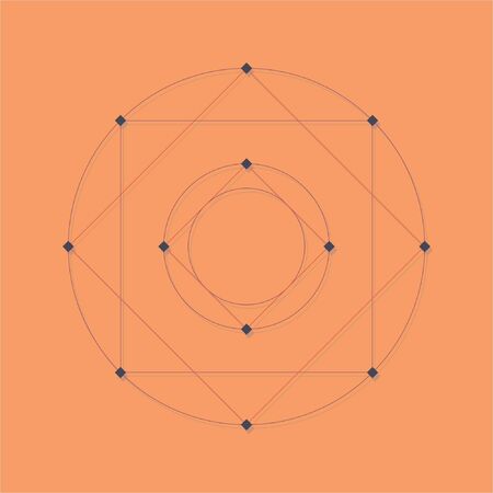 abstract geometric background with dots in knots, eps 8