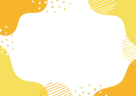 Stylish Wave Frame Geometric Pattern Background Illustrationのイラスト素材