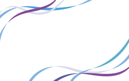 Simple flowing ribbon frame backgroundのイラスト素材