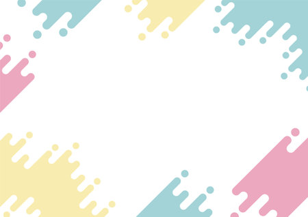 Pop Abstract Geometric Framed Backgroundのイラスト素材