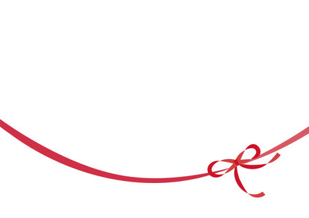 Background frame with  ribbon decorationのイラスト素材