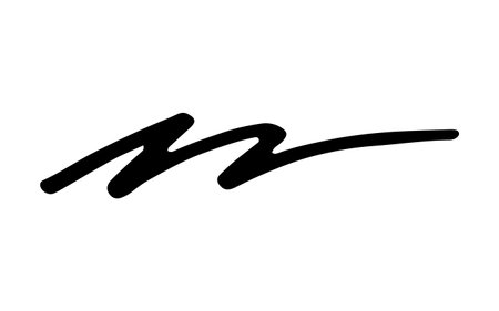 Hand-drawn lines, marker style, blackのイラスト素材