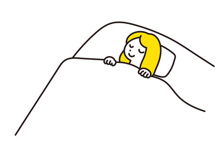 Clip art of woman sleepingのイラスト素材