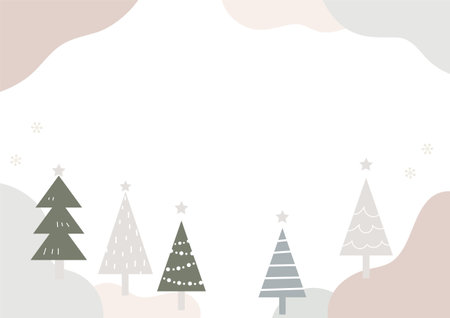 Christmas Image Frame Backgrounds Web graphicsのイラスト素材