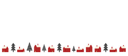Clip art of Christmas tree frameのイラスト素材