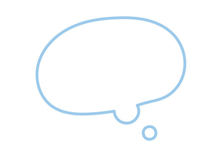 clip art of pop thinking speech balloonsのイラスト素材
