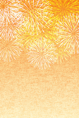 Fireworks Japanese Pattern Summer Backgroundのイラスト素材