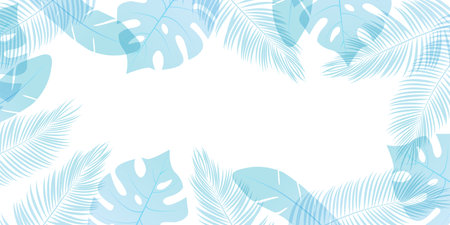 hot summer leaves summer backgroundのイラスト素材