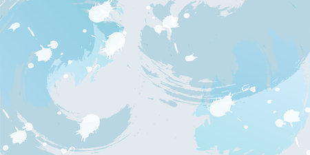 Japanese Pattern Summer Watercolor Backgroundのイラスト素材