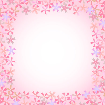 Cherry Blossoms Japanese Pattern Watercolor Backgroundのイラスト素材