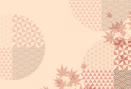 Autumn Leaves Autumn Pattern Backgroundのイラスト素材