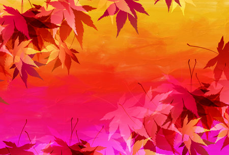 Autumn Leaves Maple Tree Autumn Backgroundのイラスト素材