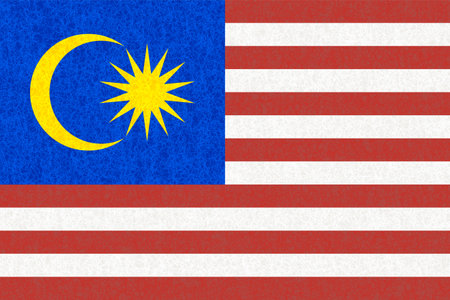 Malaysia Country Flag Watercolor Backgroundのイラスト素材